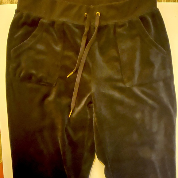Juicy Couture Black Velour Trackpant Size S - Picture 6 of 6
